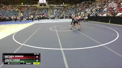 5A-175 lbs 3rd Place Match - Adrian Turner, Wichita-Kapaun Mount Carmel vs Matthew Johnson, Great Bend