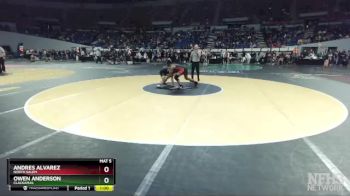 6A-126 lbs Cons. Round 2 - Andres Alvarez, North Salem vs Owen Anderson, Clackamas