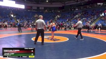 135 lbs Cons. Round 1 - Leann Cory, Collinsville vs Emmylina O`Brien, Hoffman Estates (H.S.)