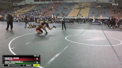 184 lbs Quarterfinal - Marcus James, Unattached vs Zeno Marcheselli, Texas Wesleyan