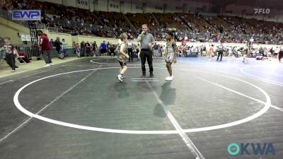 90 lbs Round Of 32 - Elijah Cole, Deer Creek Wrestling Club vs Carter Burdick, Broken Bow Youth Wrestling