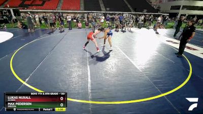 130 lbs Champ. Round 1 - Lukas Nuxall, Alaska vs Max Pedersen, Oregon