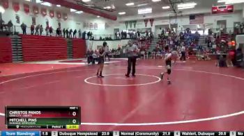 106 lbs Quarterfinal - Christos Panos, Iowa City, Liberty vs Mitchell Pins, Dubuque Hempstead