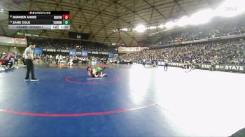 Boys 2A 138 lbs Champ. Round 1 - Zane Cole, Tumwater vs Gunner Janes, Marysville Pilchuck
