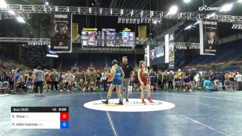 122 lbs Cons 16 #2 - Elise Rose, Kansas vs Paige Wehrmeister, Missouri