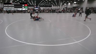 138 lbs Cons. Rd Of 64 - Izaiah Sanchez, Ridge Wrestling Club vs Blake Simpson, Eaglecrest Wrestling Club