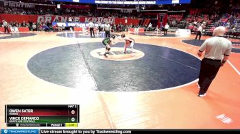 2A 106 lbs Cons. Round 3 - Owen Sater, Morris vs Vince DeMarco, Grayslake (Central)