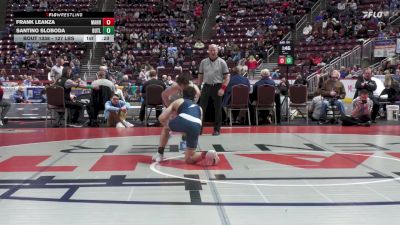 127 lbs 3rd Place - Frank Leanza, Manheim Township vs Santino Sloboda, Butler Area