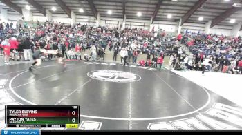 150 lbs Semifinal - Tyler Blevins, Mountain View vs Payton Yates, Grantsville