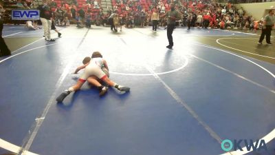 67 lbs Semifinal - Boston Bollinger, Tulsa Blue T Panthers vs Hudson Hood, Collinsville Cardinal Youth Wrestling