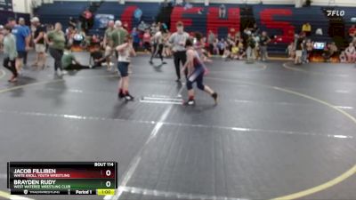 95 lbs Round 3 - Jacob Filliben, White Knoll Youth Wrestling vs Brayden Rudy, West Wateree Wrestling Club
