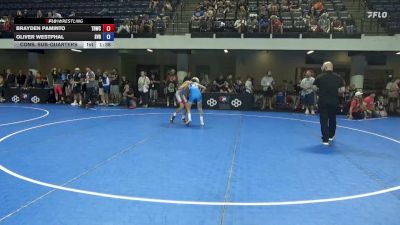 92 lbs Cons. Sub-quarters - Brayden Paminto, The Best Wrestler CA vs Oliver Westphal, Steel Valley Renegades