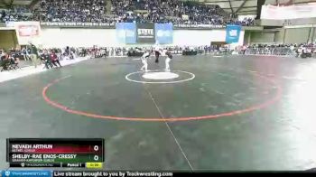 Girls 130 lbs Cons. Round 4 - Nevaeh Arthun, Bethel (Girls) vs Shelby-Rae Enos-Cressy, Graham-Kapowsin (Girls)