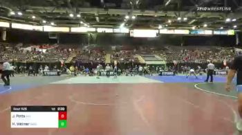 195 lbs Round Of 16 - Jacob Potts, Silverback Wc vs Hunter Weimer, Shed Wrestling