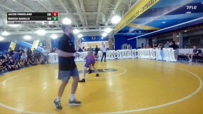 112-120 lbs Cons. Semi - Makoa Badillo, Unattached vs Jacob Friedland, Canes Wrestling Club