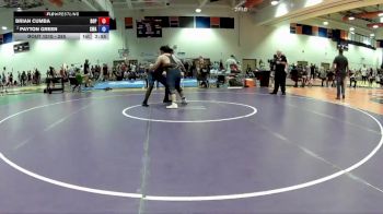 285 lbs Quarterfinal - Brian Cumba, Birds Of Prey vs Payton Green, Caliber Wrestling Academy