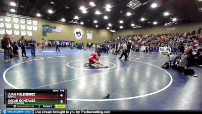 132 lbs Cons. Round 2 - Juan Melendrez, Kerman vs Oscar Gonzalez, Arroyo Grande