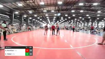 195 lbs Prelims - Ryan McMillan, Team Nauman Silver vs Eli Makel, Young Guns Red