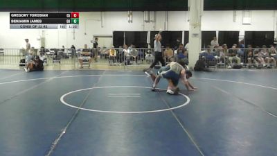 150 lbs Consi Of 32 #2 - Gregory Torosian, CA vs Benjamin James, OH
