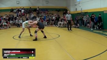132 lbs Cons. Round 3 - Kaeden Lademann, AVON LAKE vs Brady Creps, DELTA