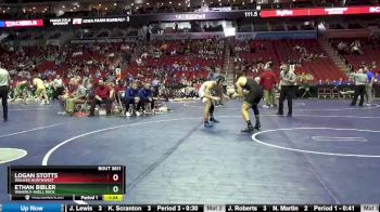 3A-152 lbs 5th Place Match - Ethan Bibler, Waverly-Shell Rock vs Logan Stotts, Waukee Northwest