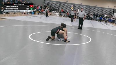 152 lbs Cons. Round 3 - Hazel Garrett, Lebanon vs Tasha Shorter, Rockbridge County