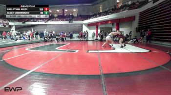 190 lbs Rr Rnd 3 - Harleyann Allen, Searcy High School vs Aleah Underwood, Edmond North Girls