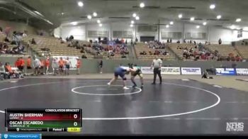 220 lbs Semis & 1st Wb (8 Team) - Austin Sherman, Summit vs Oscar Escabedo, Clarksville