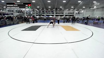 130 lbs Round Of 16 - Benjamin Taute, Iron Faith WC vs Juan Albrincoles, Overcomer Training Center