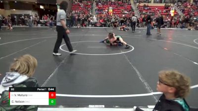 80 lbs Cons. Round 1 - Vince Maturo, SlyFox Wrestling Academy vs Colton Nelson, Derby Wrestling Club