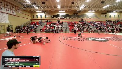 96 lbs Cons. Semi - Parker Kooken, Anacortes Hawkeyes Wrestling Club vs Matthew Hall, Whatcom Wrestling Academy