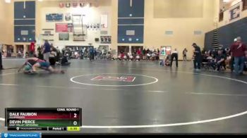 160 lbs Cons. Round 1 - Devin Pierce, East Valley (Spokane) vs Dale Faubion, Ellensburg