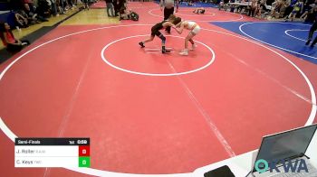 70 lbs Semifinal - Jaxon Roller, R.A.W. vs Cooper Keys, Tahlequah Wrestling Club