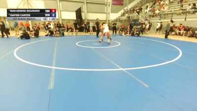 165 lbs 1st Place Match - Bum-Erdene Boldsukh, Takedown Express Wrestling Club vs Gavvin Carter, Team Newport Tornadoes Wrestling Club