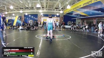 138 White Cons. Round 3 - Dylan Rivera, North Hall vs Carson Greenier, Hagerty