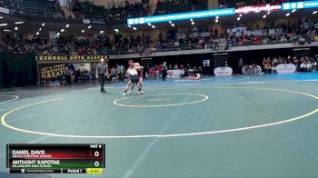 130 lbs Cons. Round 1 - Anthony Kapotak, Dillingham High School vs Daniel Davis, Grace Christian School