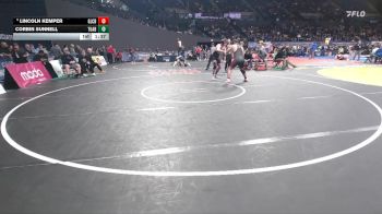 6A Boys 190 lbs Champ. Round 1 - Corbin Sunnell, Tualatin Boys vs Lincoln Kemper, Glencoe Boys