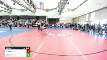 96-M lbs Quarterfinal - Brian Danbe, RedNose Wrestling School vs Jacob Philips, Red Devil Wrestling Club