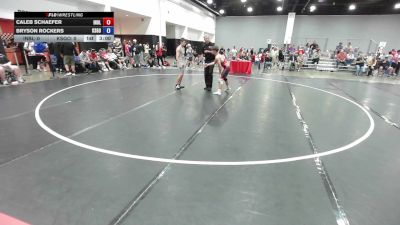 132 lbs Caleb Schaefer, Team Indiana Blue vs Bryson Rockers, Team Kansas Gold
