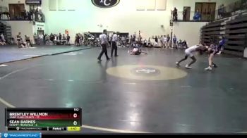 132 lbs Round 2 (8 Team) - Brentley Willmon, Saint Clair County vs Sean Barnes, Hewitt-Trussville