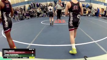 68 lbs Round 4 (10 Team) - Will Abram, Bloomington South Wrestling Club vs James Saavedra, Mishawaka Wrestling Club