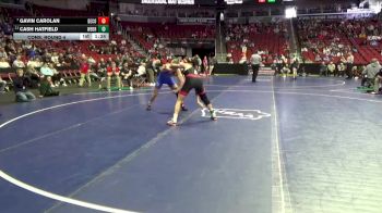 2A-144 lbs Cons. Round 4 - Gavin Carolan, Decorah vs Cash Hatfield, West Branch