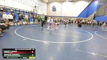 88 lbs Cons. Round 1 - Emmett Hogue, Evanston Elite vs Brynlee Chappell, Box Elder Stinger Wrestling