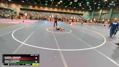 86-94 lbs Round 3 - Aleena Johnson, Nevada Elite Wrestling vs Emma Martinez, Madera Grapplers