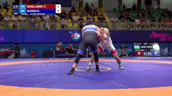 92 kg Repechage #2 - Fakhrikamol Komiljonov, Uzbekistan vs Kanstantsin Kasyan, Individual Neutral Athletes