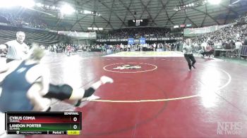 4A 157 lbs Semifinal - Landon Porter, Olympia vs Cyrus Comia, Tahoma