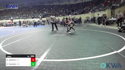 58 lbs Consi Of 4 - Gunner Jenkins, Fort Gibson Youth Wrestling vs Otto Vuocolo, Hurricane Wrestling Academy