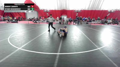 16U Boys - 106 lbs Cons. Round 3 - Jeremy Zanotti, Wisconsin vs Ryker Moskiewicz, CrassTrained: Weigh In Club