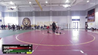 165 lbs Cons. Round 4 - Shayan Marolda, Great Oak vs Alex Lopez, West Valley