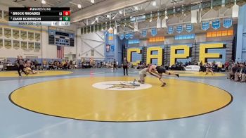 215 lbs Semifinal - Brock Rhoades, Caravel Academy vs Zakir Roberson, Delcastle H S